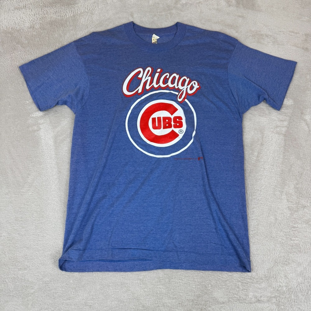 VTG 90s Screen Stars Chicago Cubs Shirt MLB Shirt Mens Large Blue Sports USA